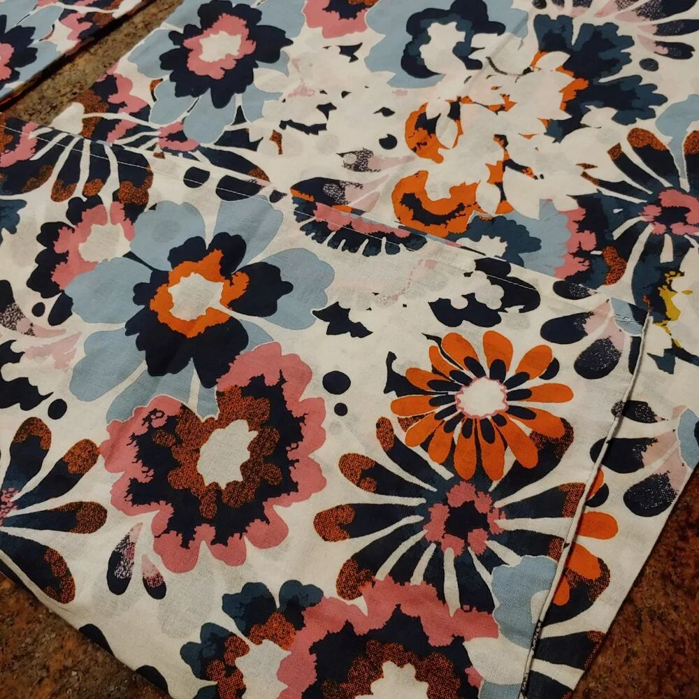 2 Ikea Honsgullort Floral Pillowcases 36x20